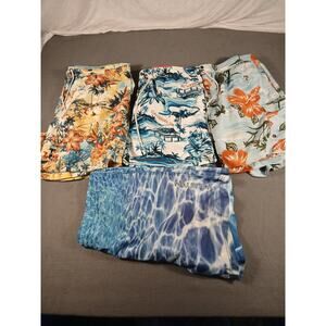 Lot Of 4 XXL Mens Swim Trunks/ Shorts 3 Caribbean Joe 1 Nautica Beachy Resort...